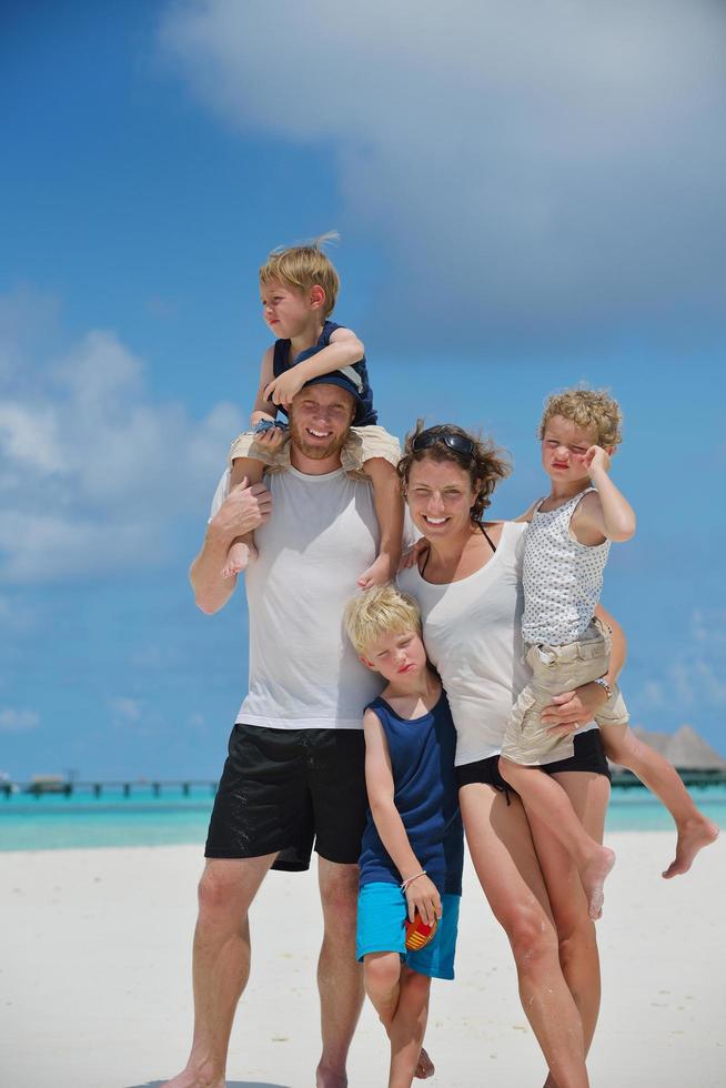 happy family on vacation photo