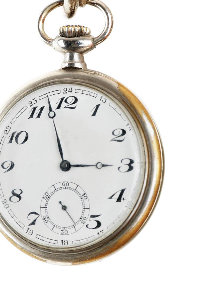 pocket watch on white photo