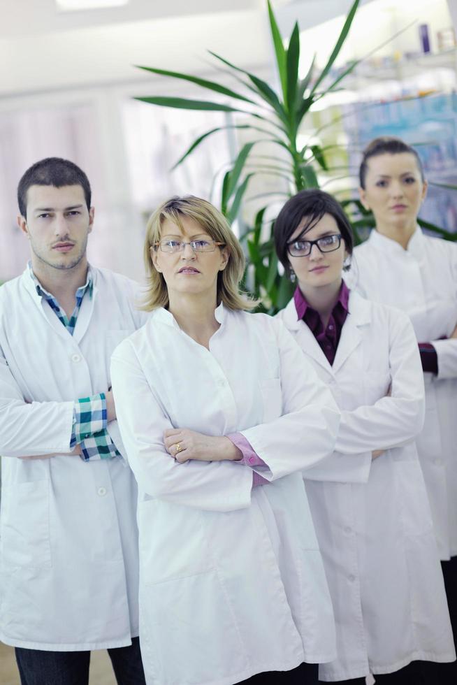 equipo de personas de farmacia farmacia foto