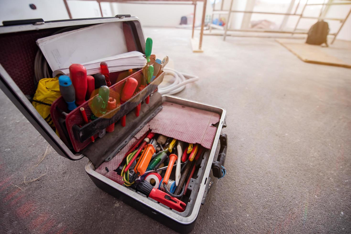 toolbox on floor photo