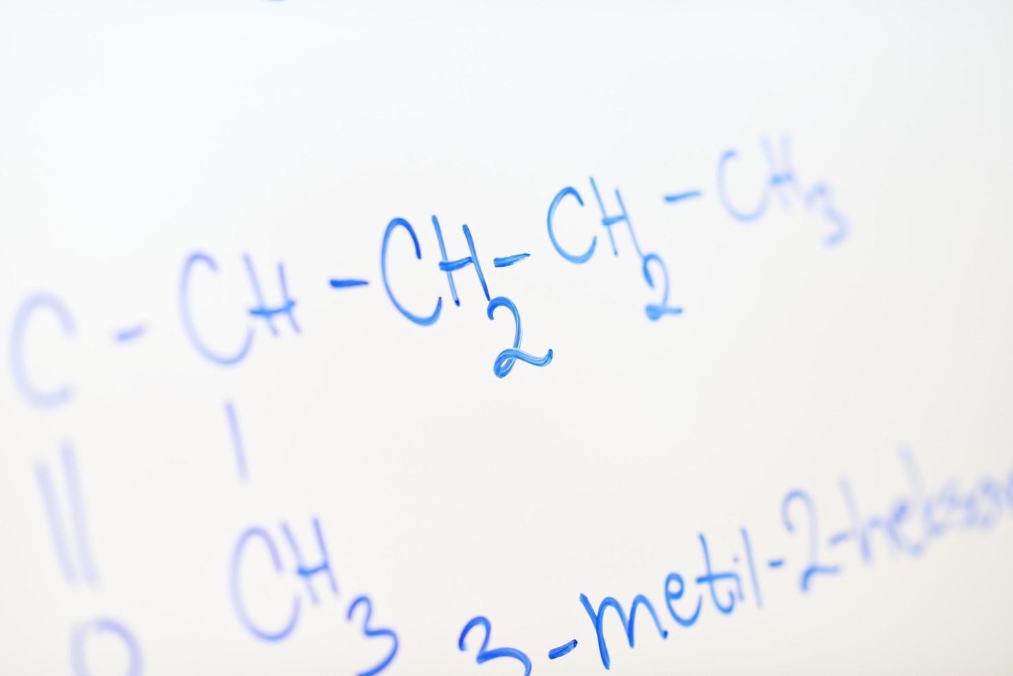 estructura de la molécula química en jabalí blanco foto