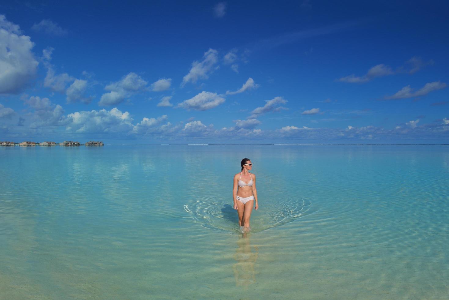 happy woman at summer photo