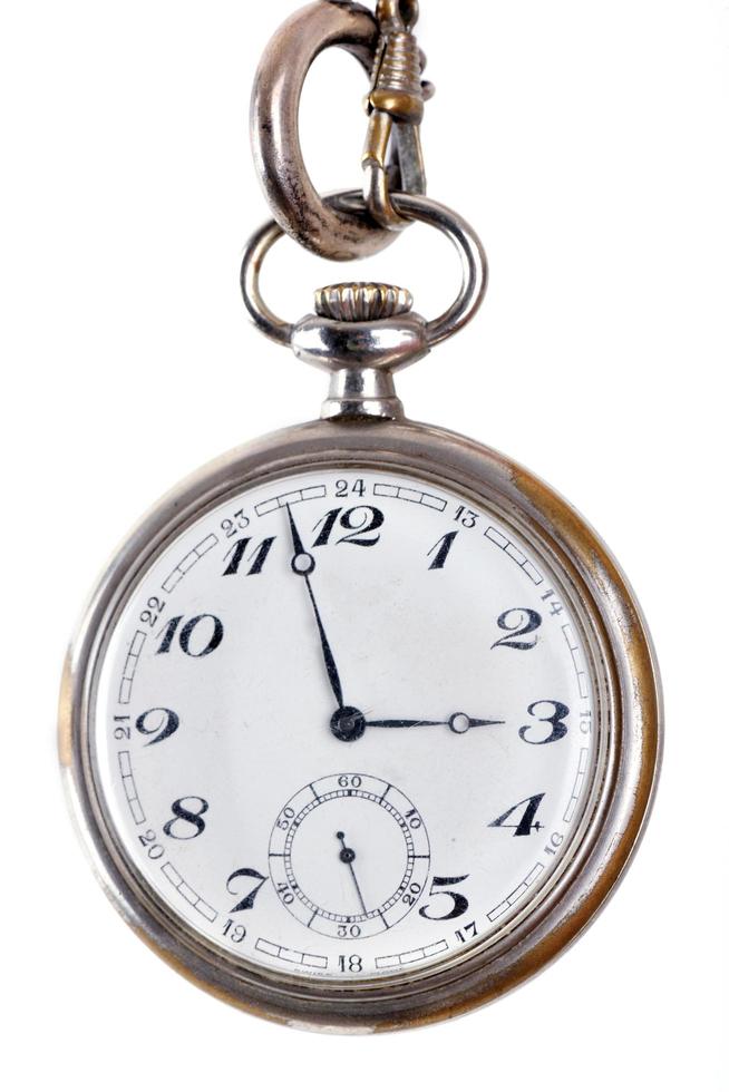 pocket watch on white photo