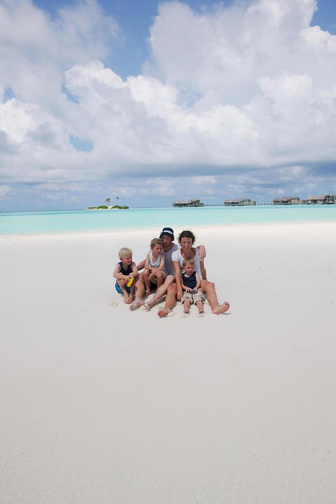 happy family on vacation photo