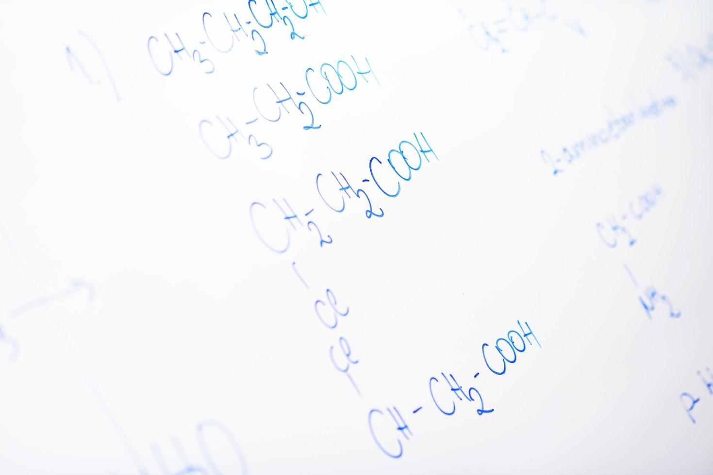 estructura de la molécula química en jabalí blanco foto