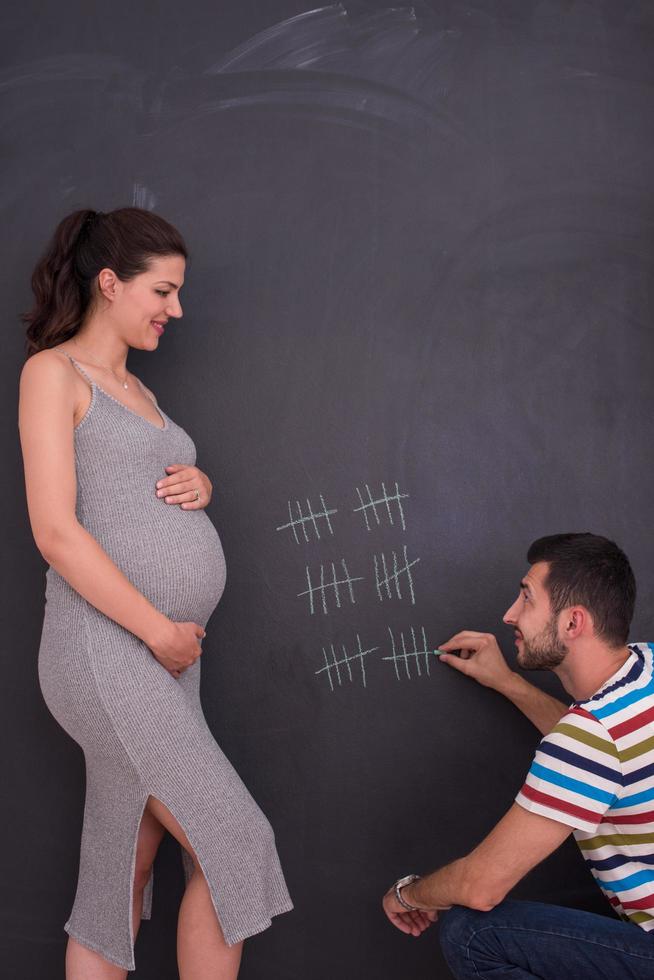 pregnant couple accounts week of pregnancy photo