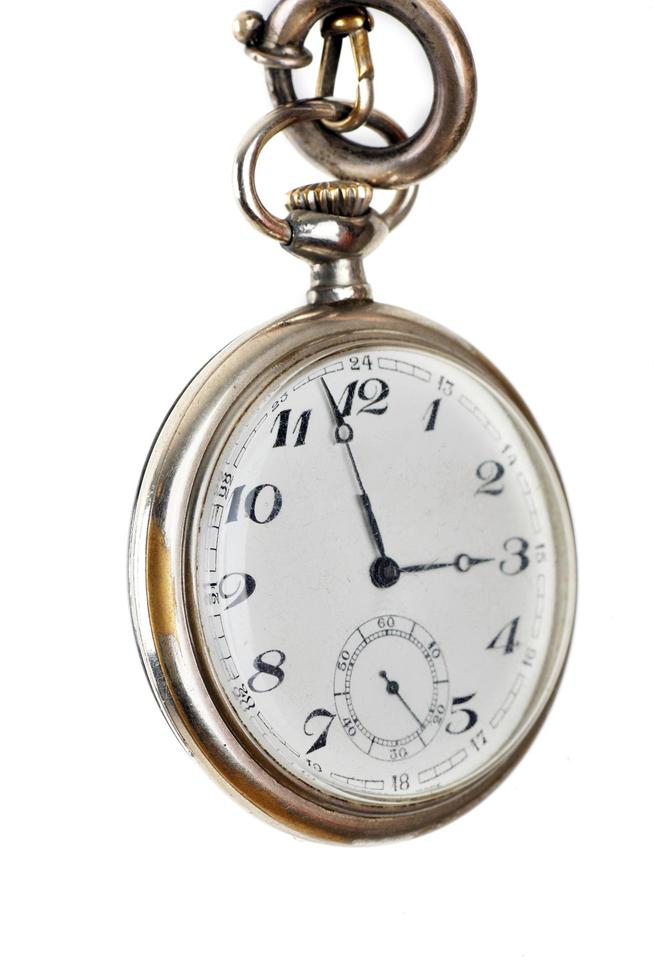 pocket watch on white photo