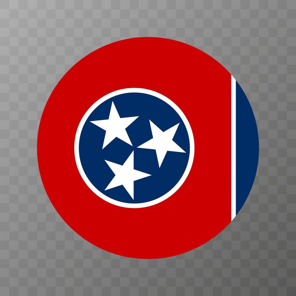 Tennessee state flag. Vector illustration.