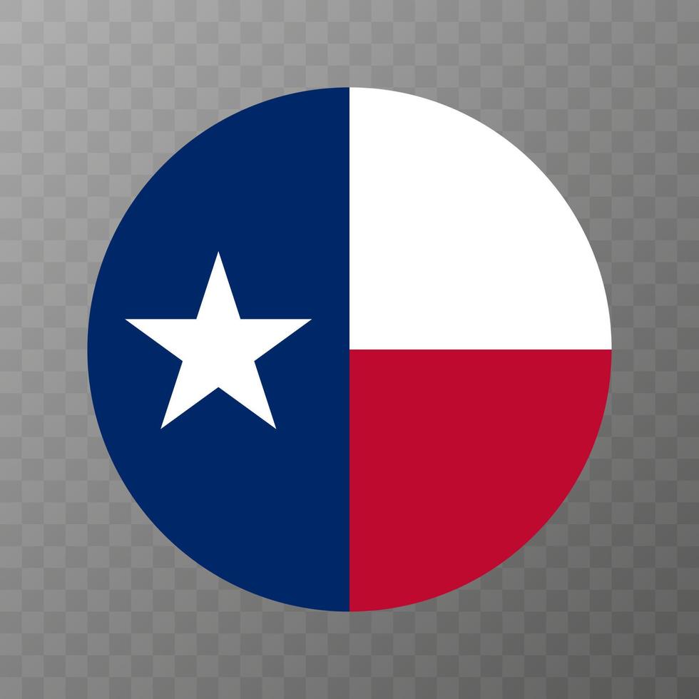 Texas state flag. Vector illustration.