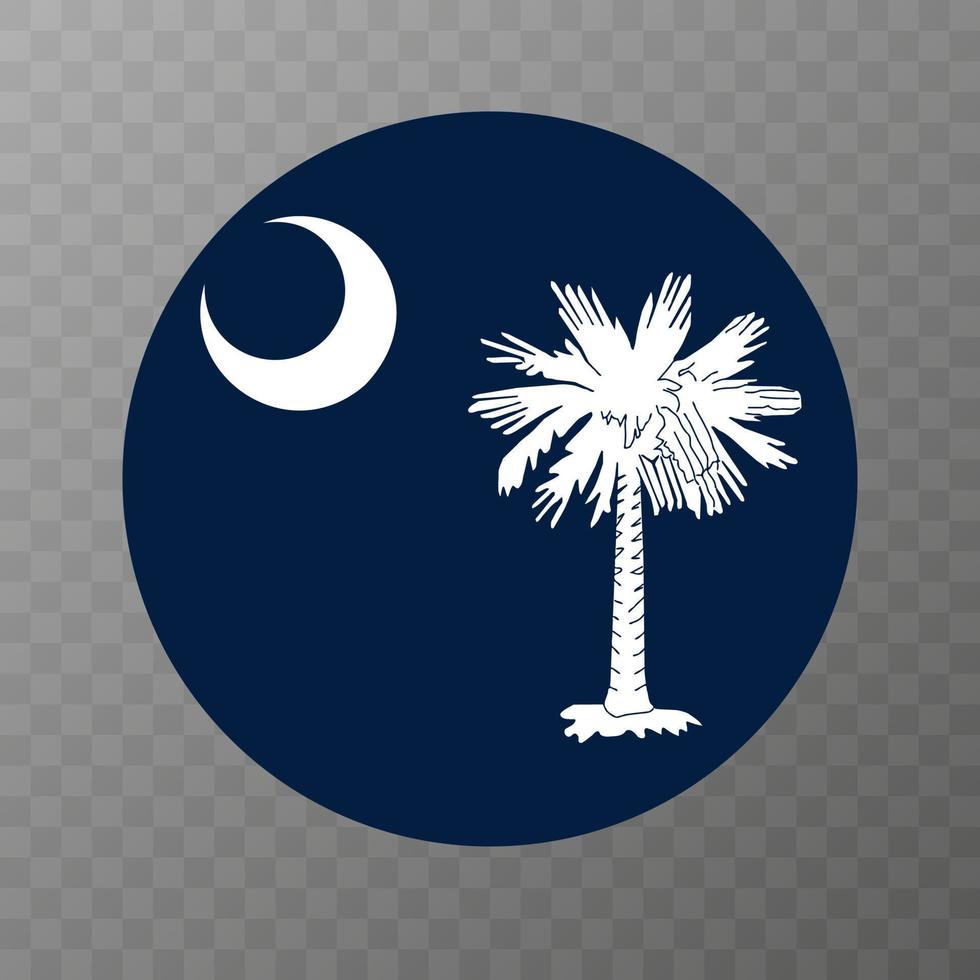 South Carolina state flag. Vector illustration.