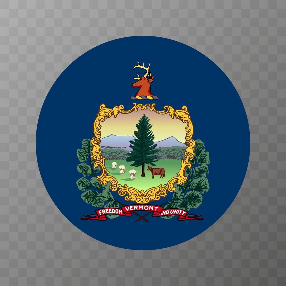 Vermont state flag. Vector illustration.