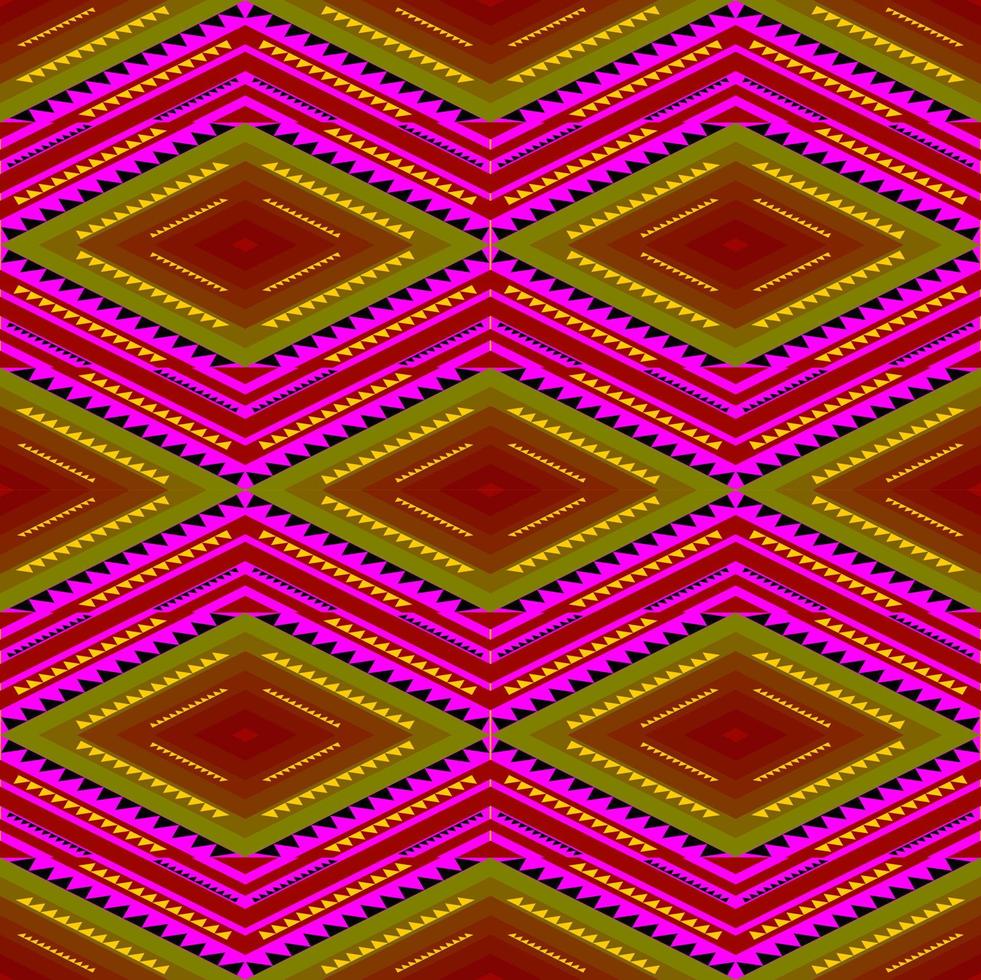 seamless geometric ethnic pattern design vector