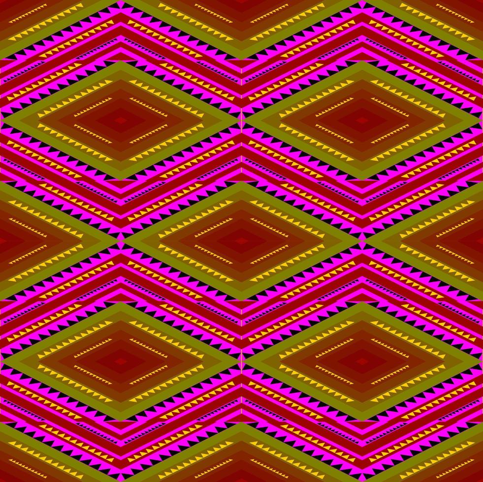 seamless geometric ethnic pattern design vector