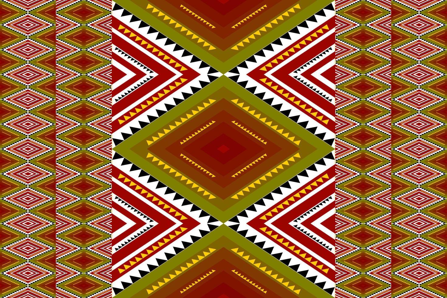 seamless geometric ethnic pattern design vector