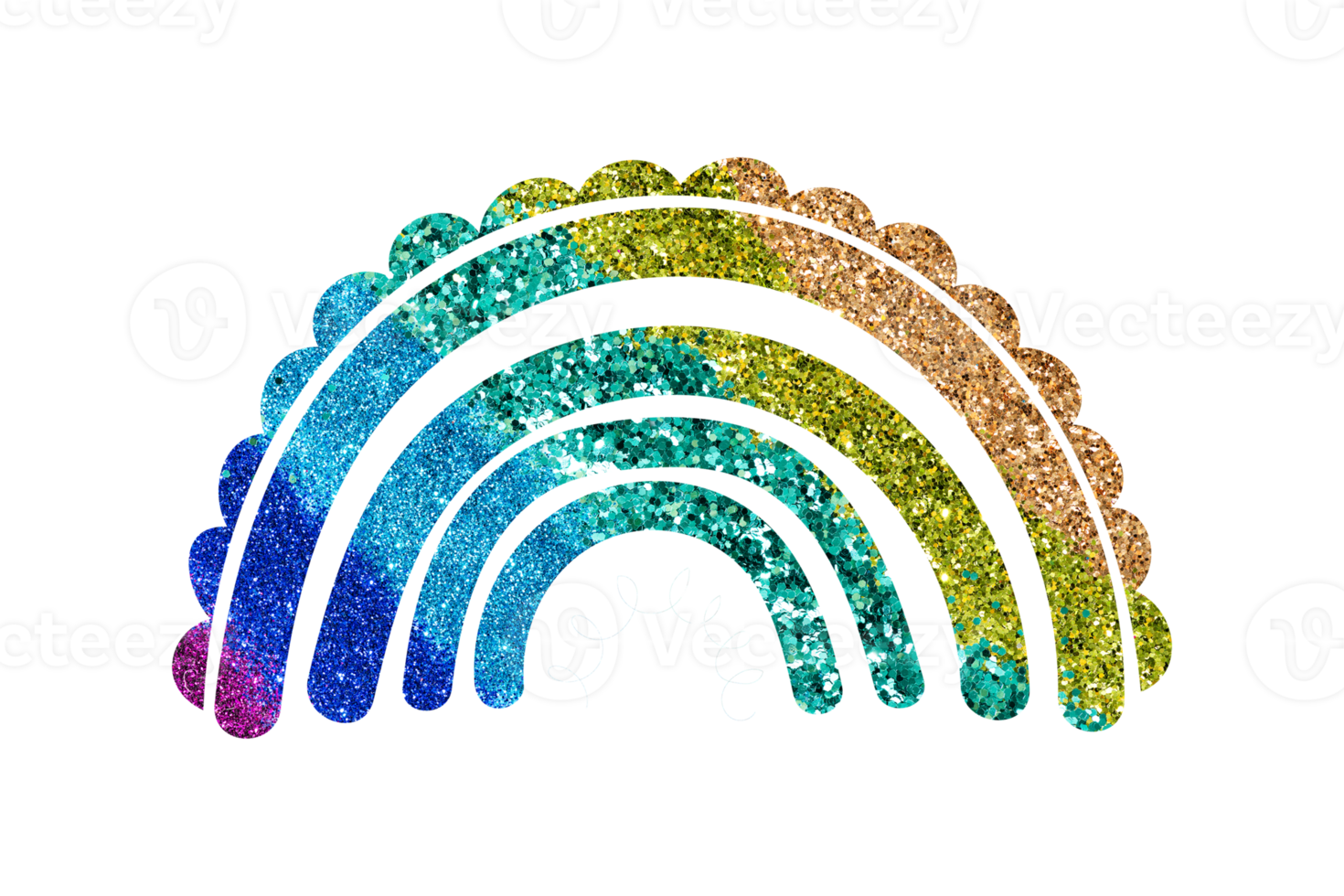 Glitter Rainbow PNG