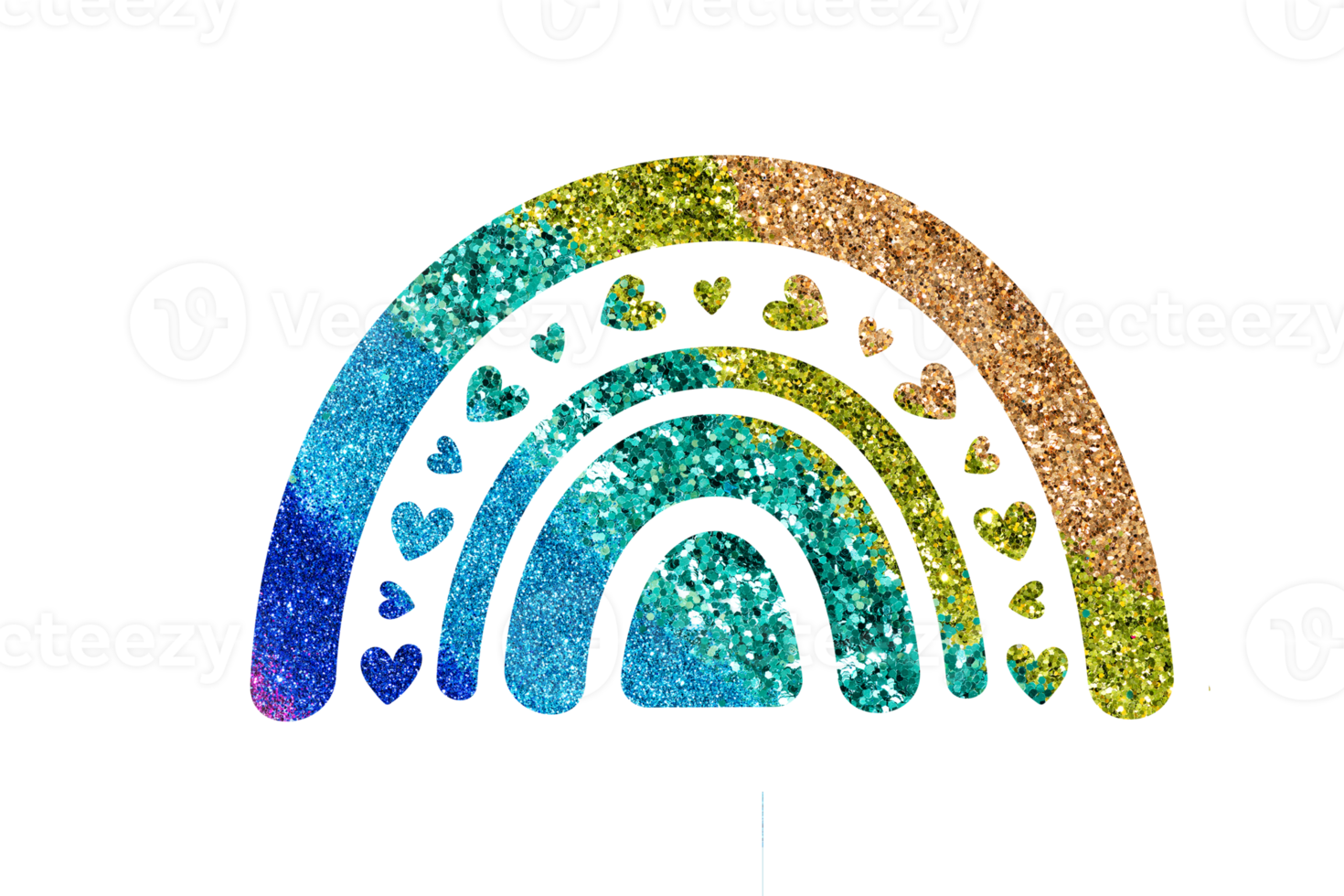 Glitter Rainbow PNG