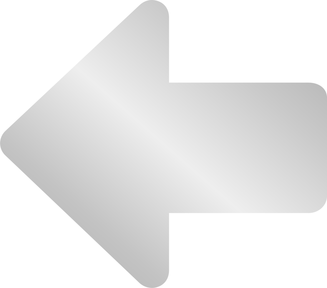 Silver Left Arrow Icon png