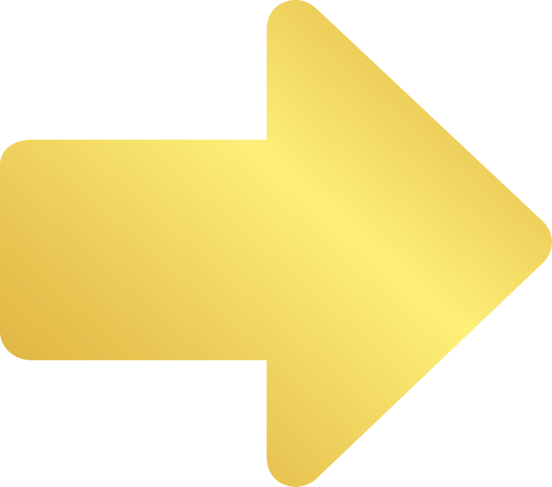 ícone de seta para a direita de ouro png