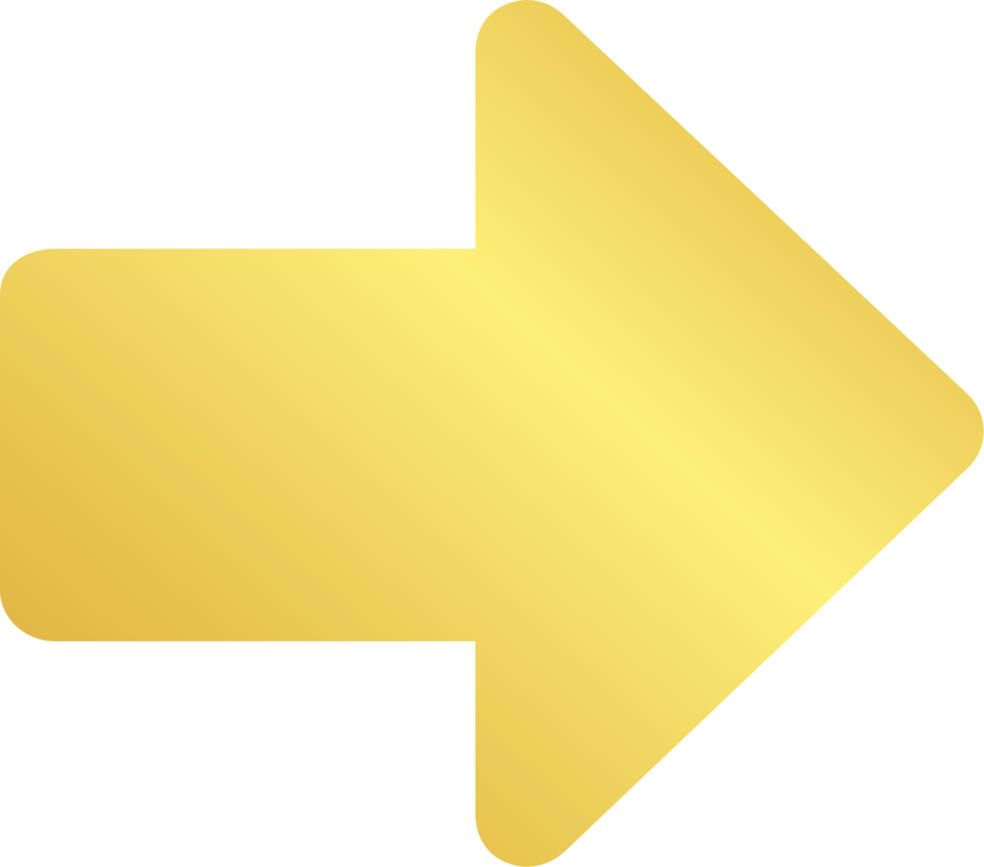 Gold Right Arrow Icon png