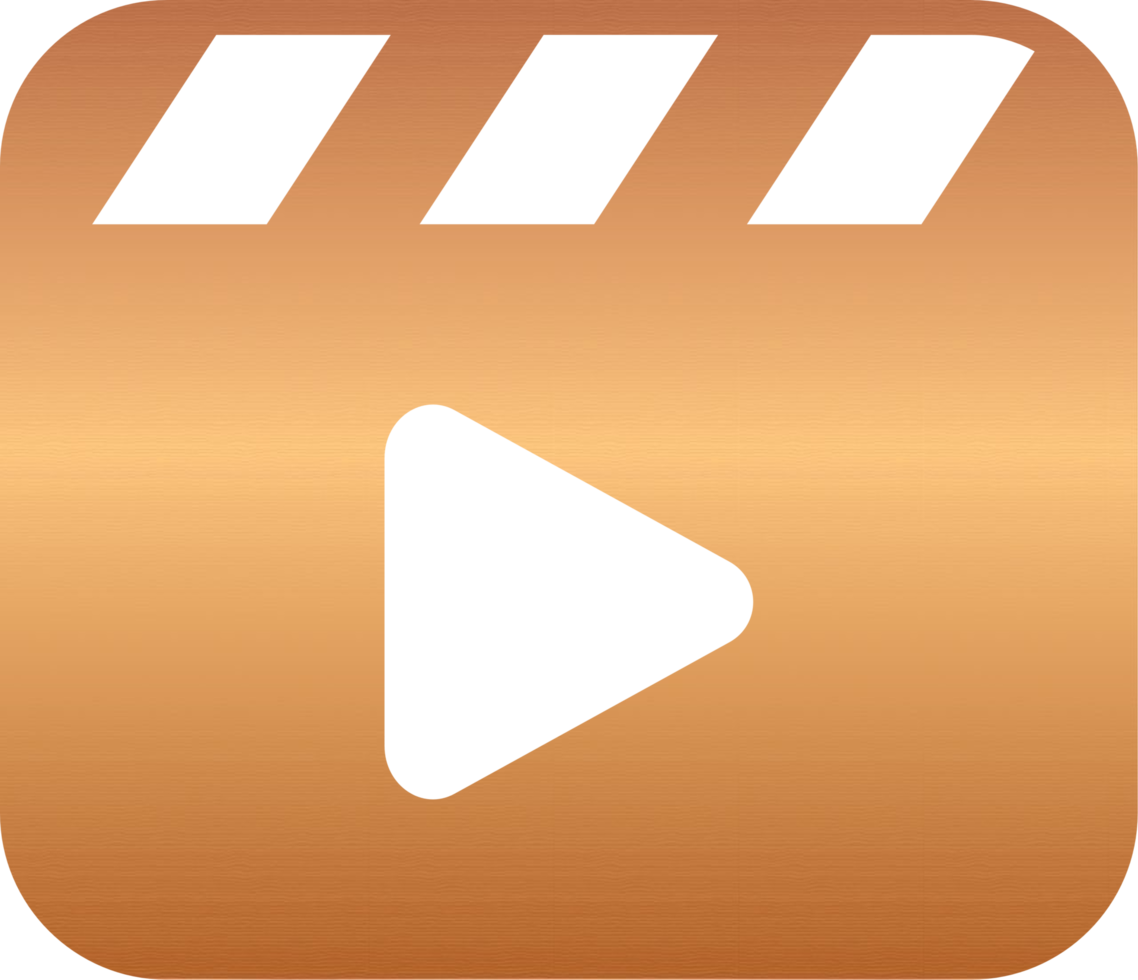 Bronze Clapper Board Icon png