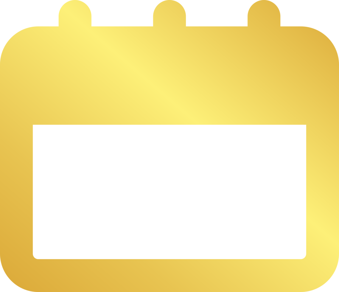 Gold Calendar Icon png