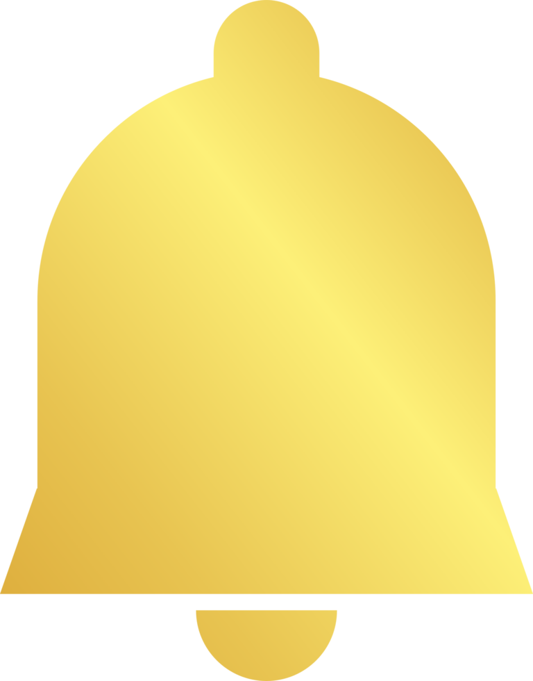 Gold Notification Bell Icon 11934361 PNG