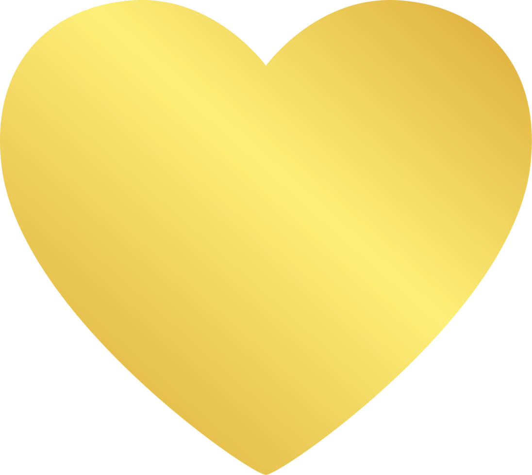 Gold Heart Icon png