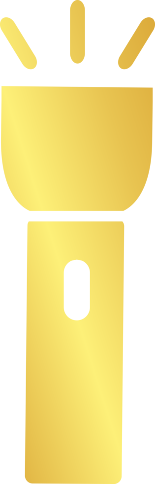 Gold Flashlight Icon png