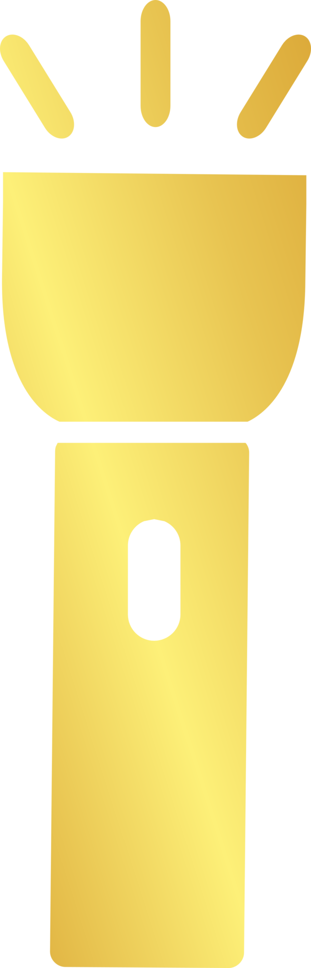 Free Gold Flashlight Icon 11934386 PNG with Transparent Background