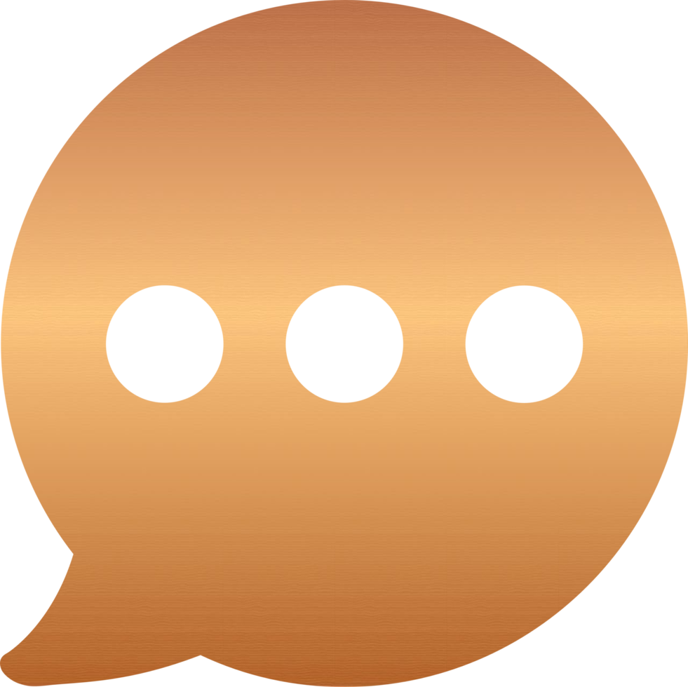 Bronze Message Icon png
