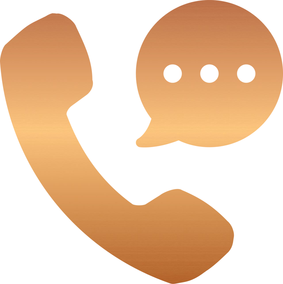 Bronze Phone Icon png