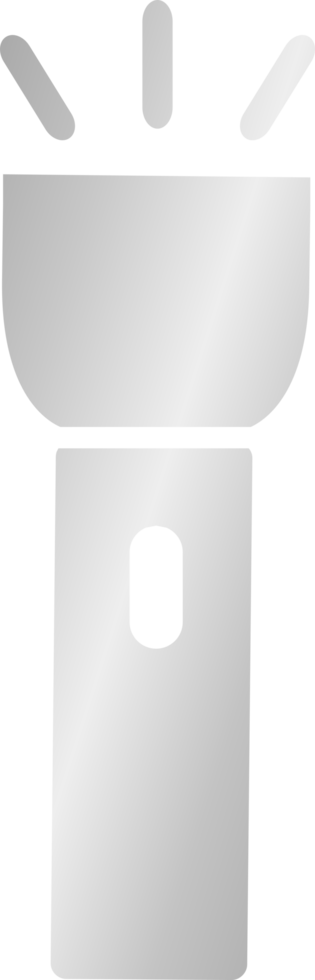 Silver Flashlight Icon png