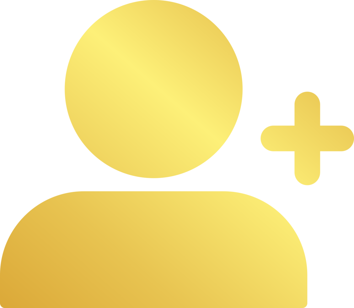 Gold Add Friend Icon png