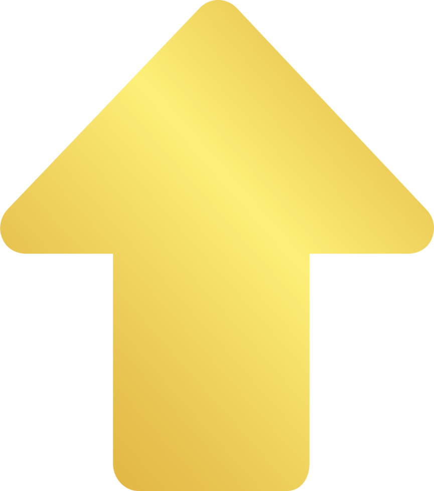 Gold Up Arrow Icon png