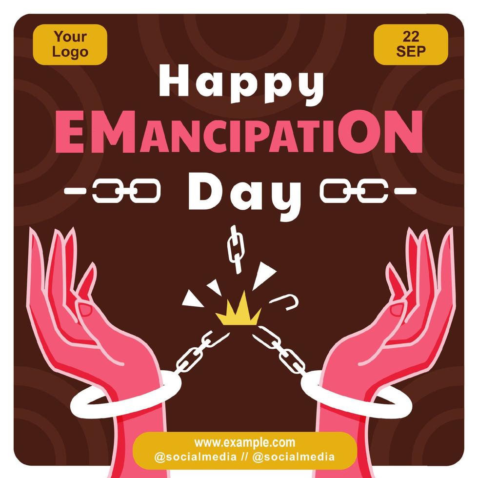 Happy Emancipation Day, break the cuffs. Perfect for events 11934920