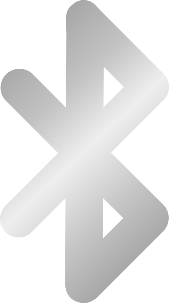 Silbernes Bluetooth-Symbol png