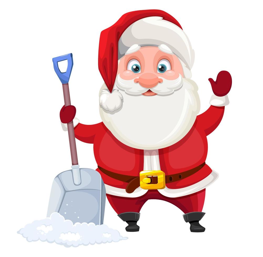 Merry Christmas and Happy New Year. Santa Claus vector
