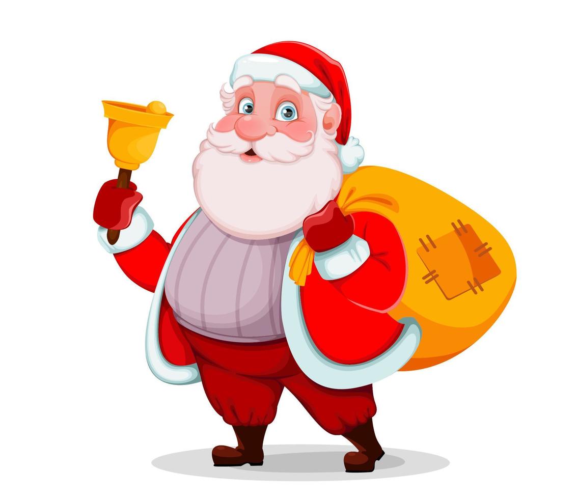Merry Christmas and Happy New Year. Santa Claus vector