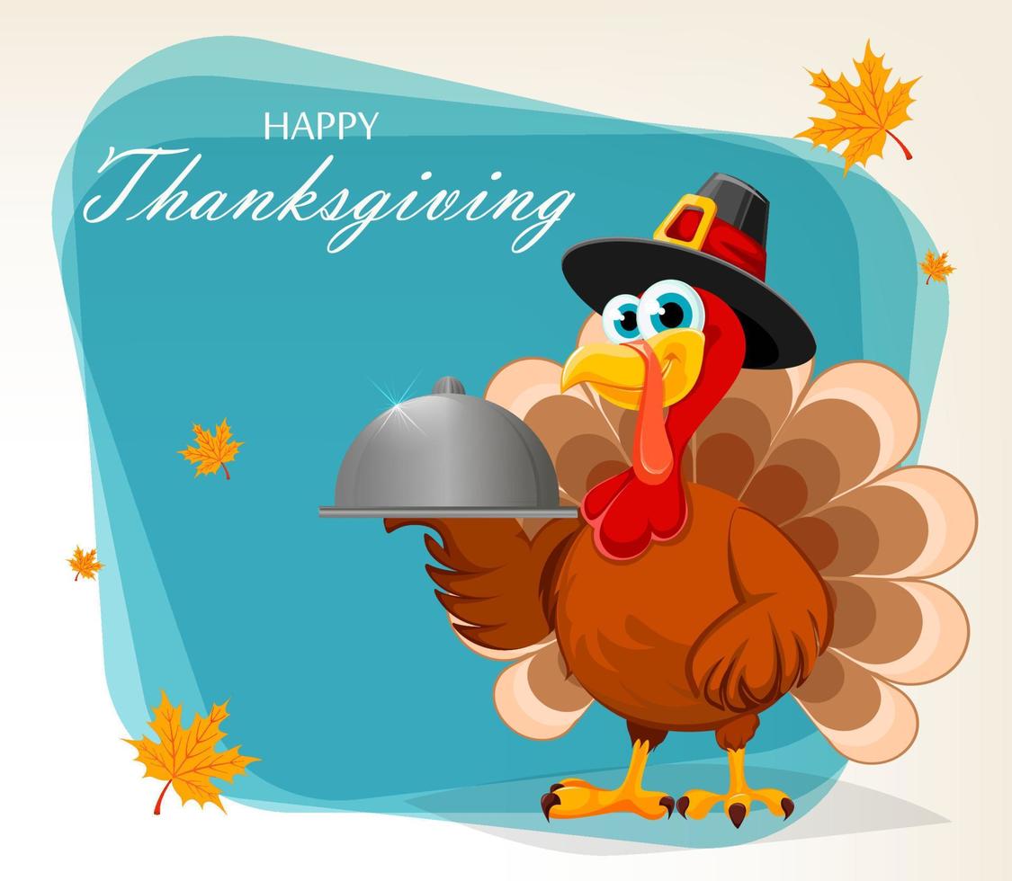 Happy Thanksgiving. Thanksgiving turkey vector