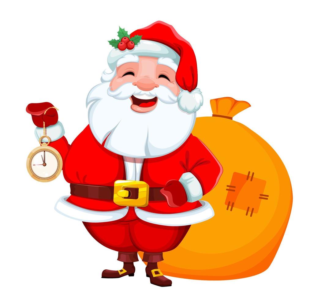 Santa Claus. Merry Christmas and Happy New Year vector