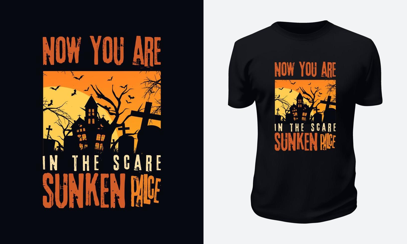 Halloween T-shirt Design vector