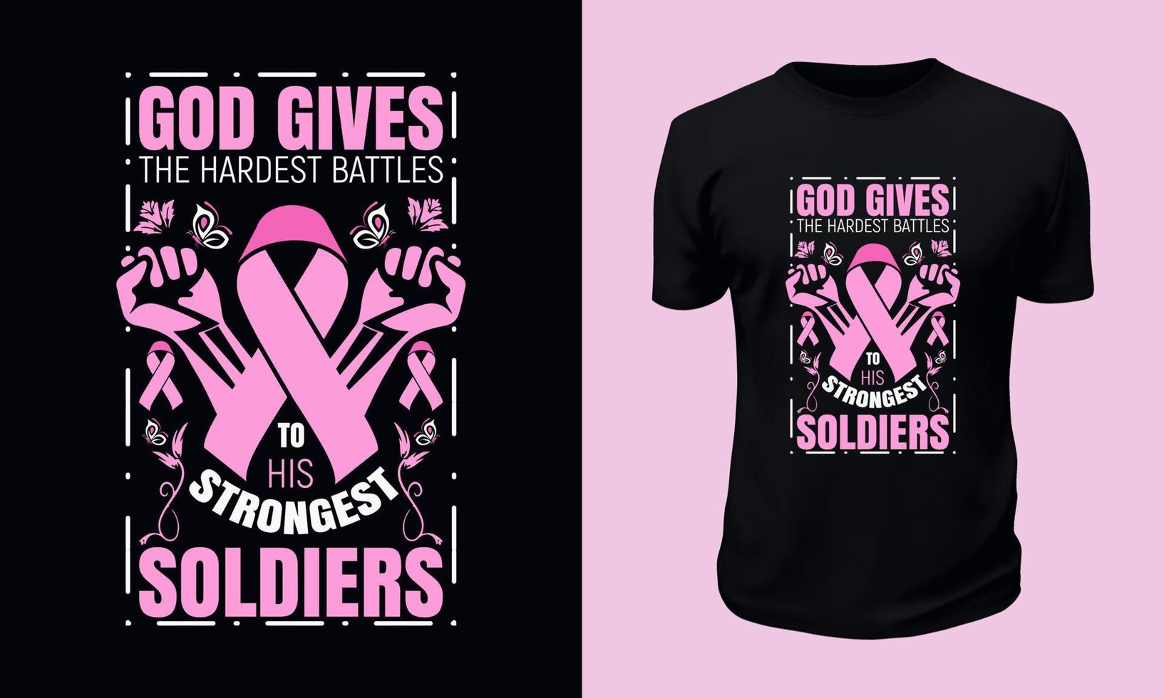 diseño de camiseta de concientización sobre el cáncer de mama vector