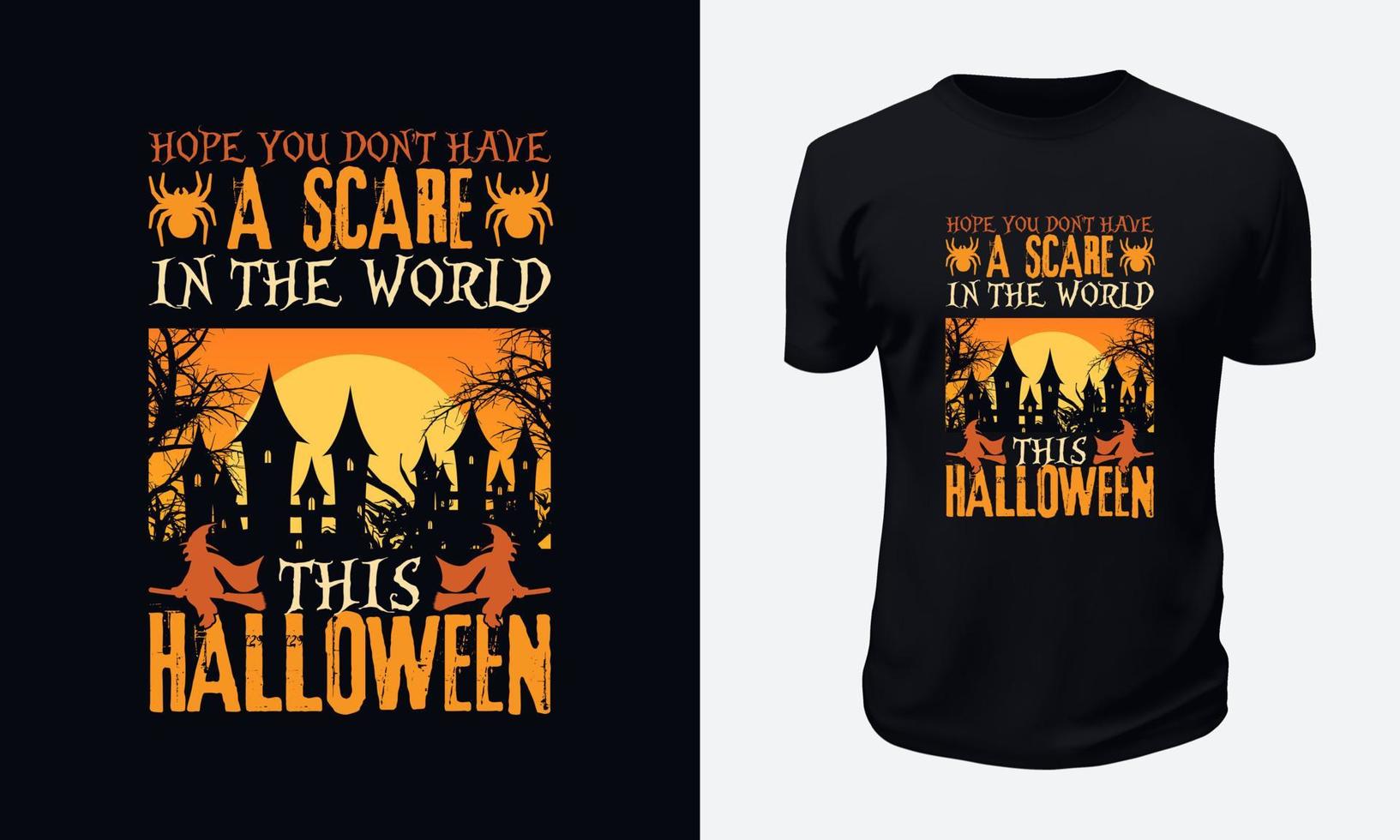 Halloween T-shirt Design vector