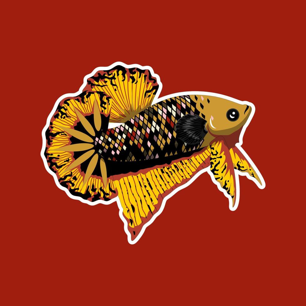 Betta Fish Vector illustration Art