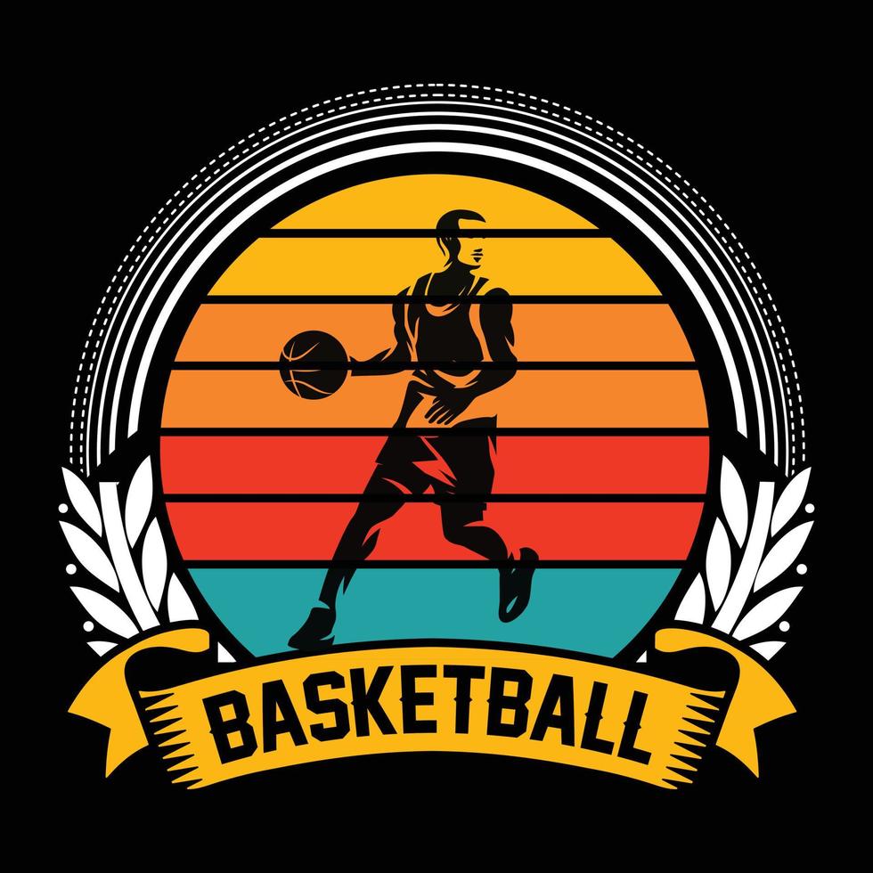 Basketball t shirt design vector