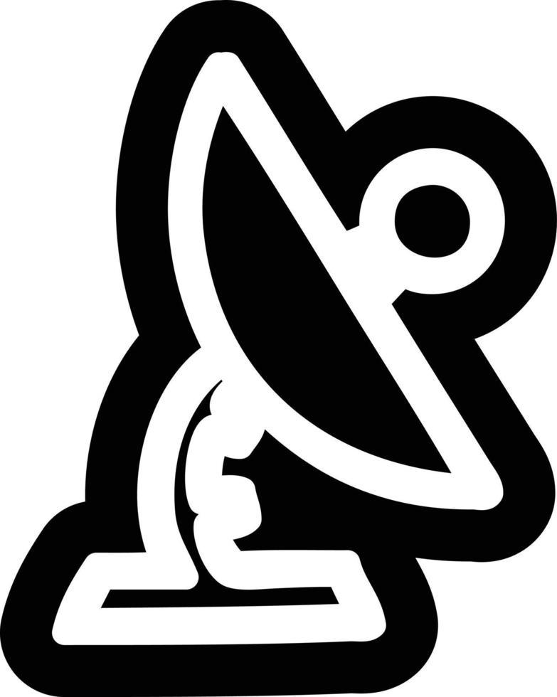 satellite dish icon vector