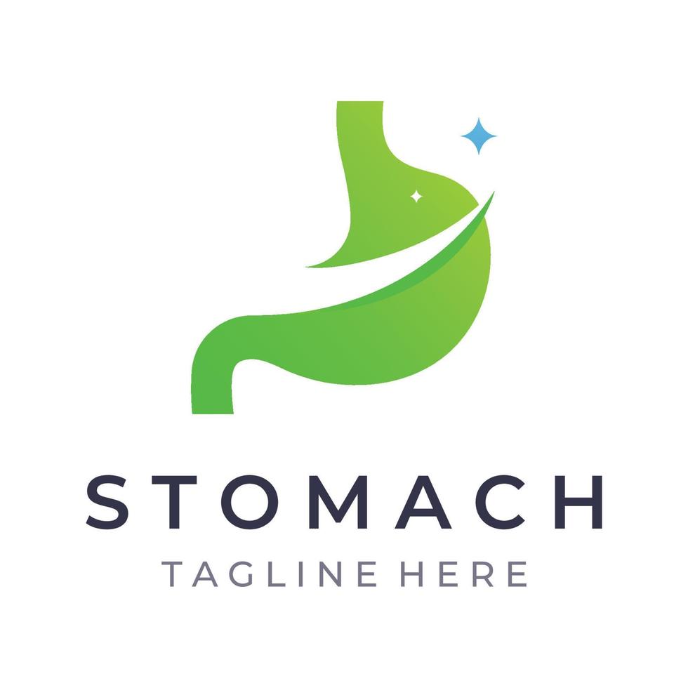 Stomach health and stomach care template logo design. Logo sign for doctor, business and branding. vector