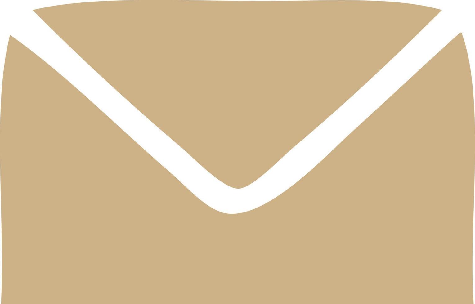 flat color retro cartoon paper envelope vector