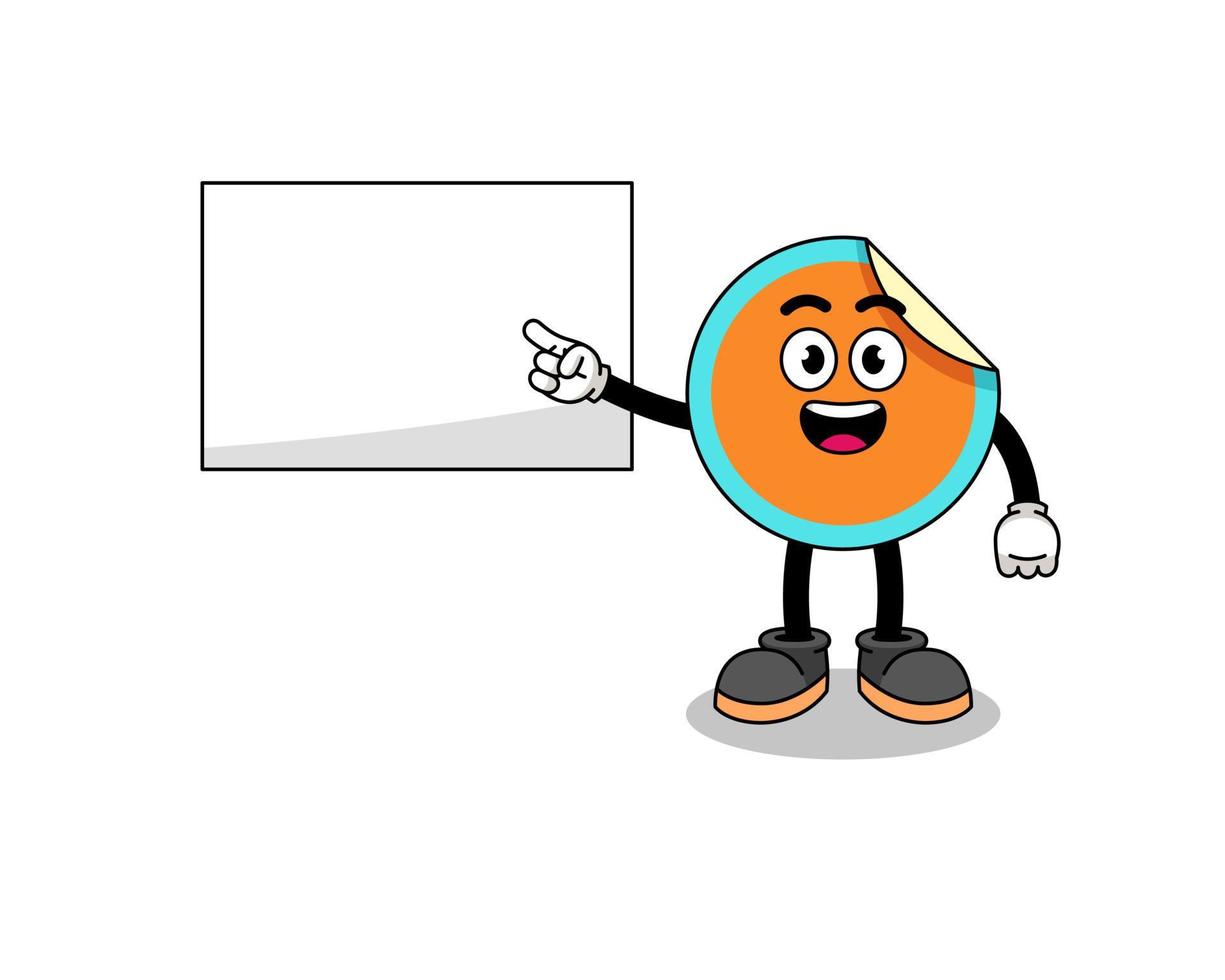 sticker illustration doing a presentation 11937232 Vector Art at Vecteezy