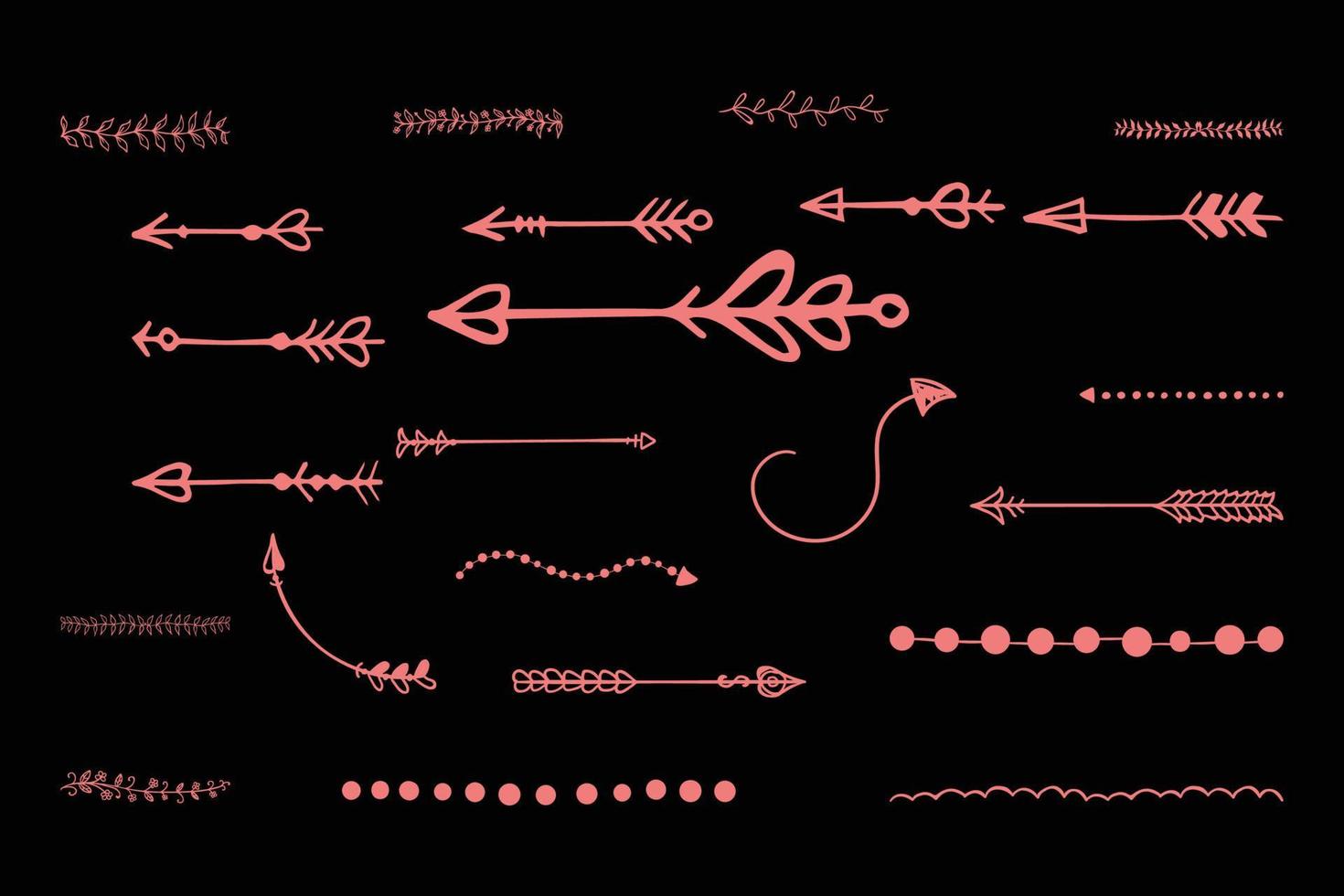 Love Arrows Designs vector